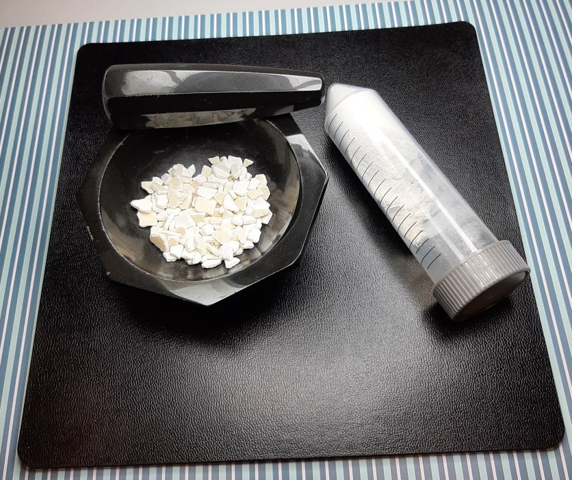 Composites and ostrich egg shell